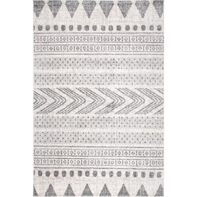 Tapis géométrique gris Berger
