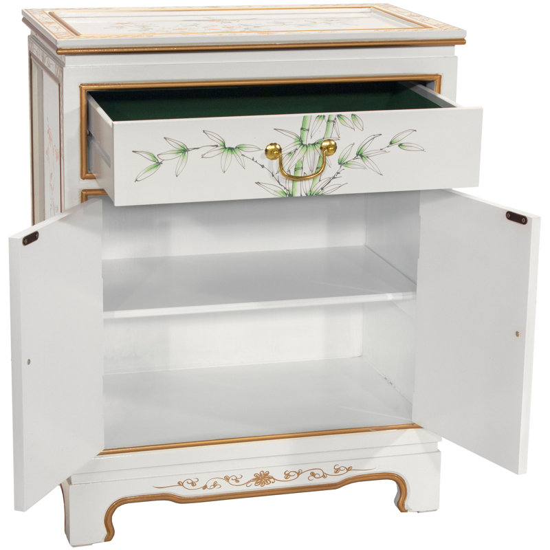 Abitha Solid Wood Accent Cabinet