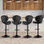 Tabouret de bar pivotant à dossier festonné-278113826
