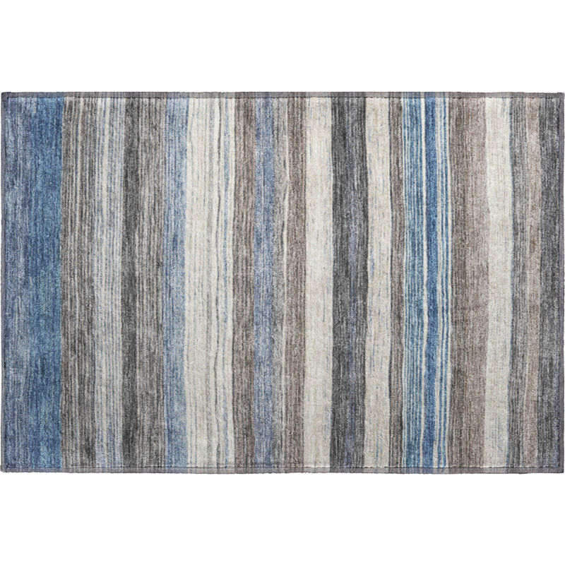 Premium Machine Washable Hedden AMF1703 Stripes Rug, Rectangle 1'8" x 2'6"