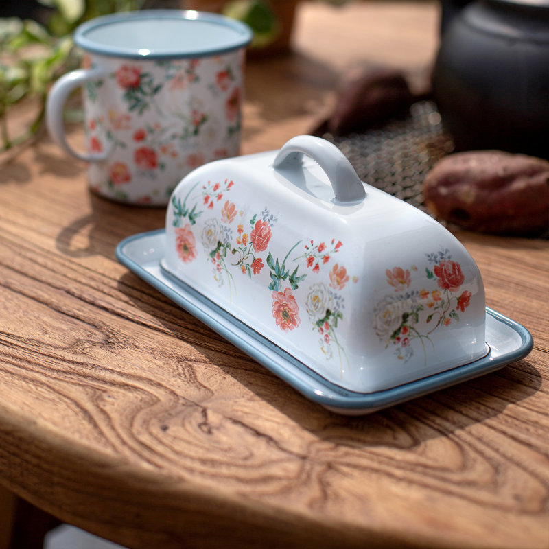 Enamel Butter Dish Butter Holder