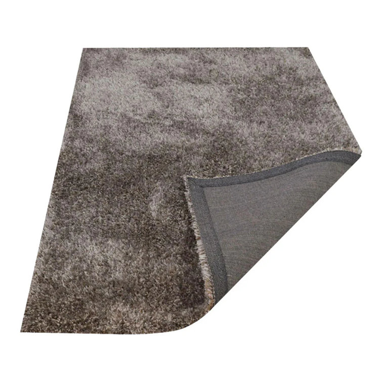 Sanford HAND TUFTED SHAG POLYESTER ECO-FRIENDLY AREA RUGS - Silver White Color | Solid Design | Area Rugs for Living room,  Bedroom