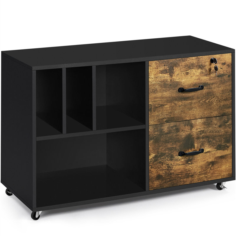 Elisbet 39.5" W 2-Drawer Mobile File Cabinet