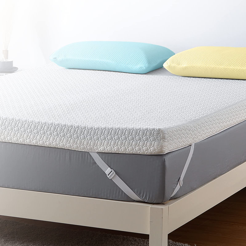 Cronk 4'' Memory Foam Mattress Topper, Queen