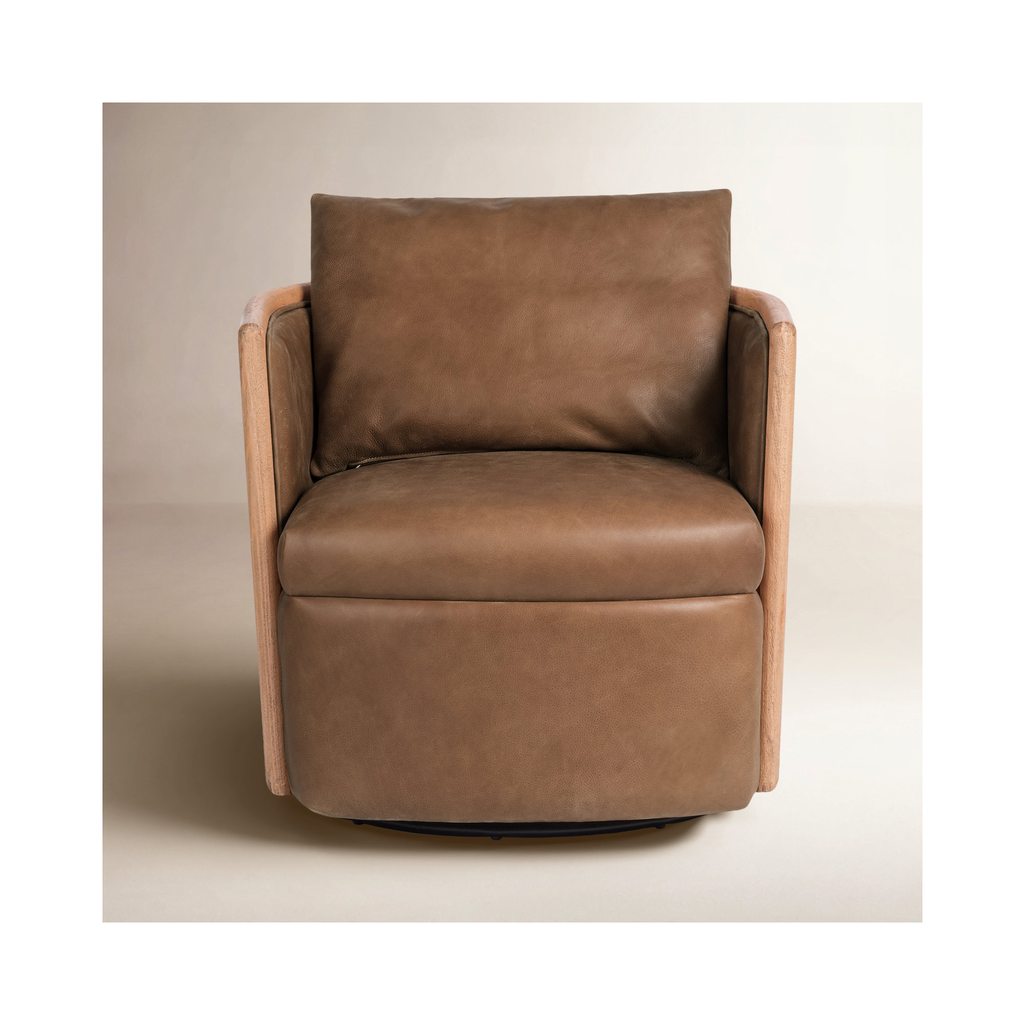 LeeRoy Upholstered Swivel Armchair