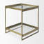 Table de bout en verre avec rangement-1295940197