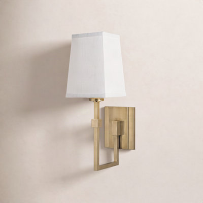 Camino Single Light Steel Dimmable Armed Sconce