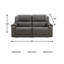 Causeuse modulaire inclinable électrique 2 pièces 5Z-Harrenhurst