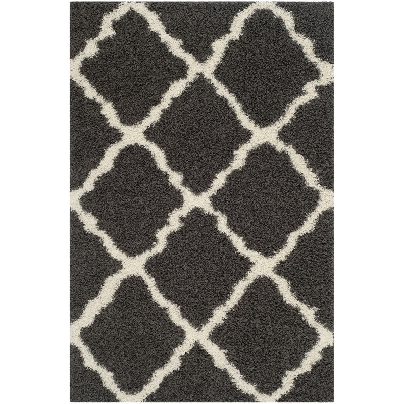 Rosalind Geometric Hand Woven Area Rug, Rectangle 122 x 183 cm