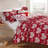 Greenland Home Fashions Lovebirds 2-Piece Twin Size Red Coverlet Set, 68x88 Inch-100247442-108258288