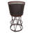 Klaye Cowhide & Iron Barstool