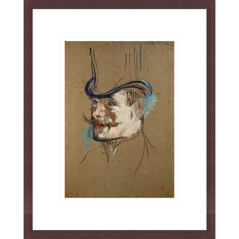 «The Englishman W. Warner at the Moulin Rouge» par Henri de Toulouse-Lautrec, impression giclée encadrée