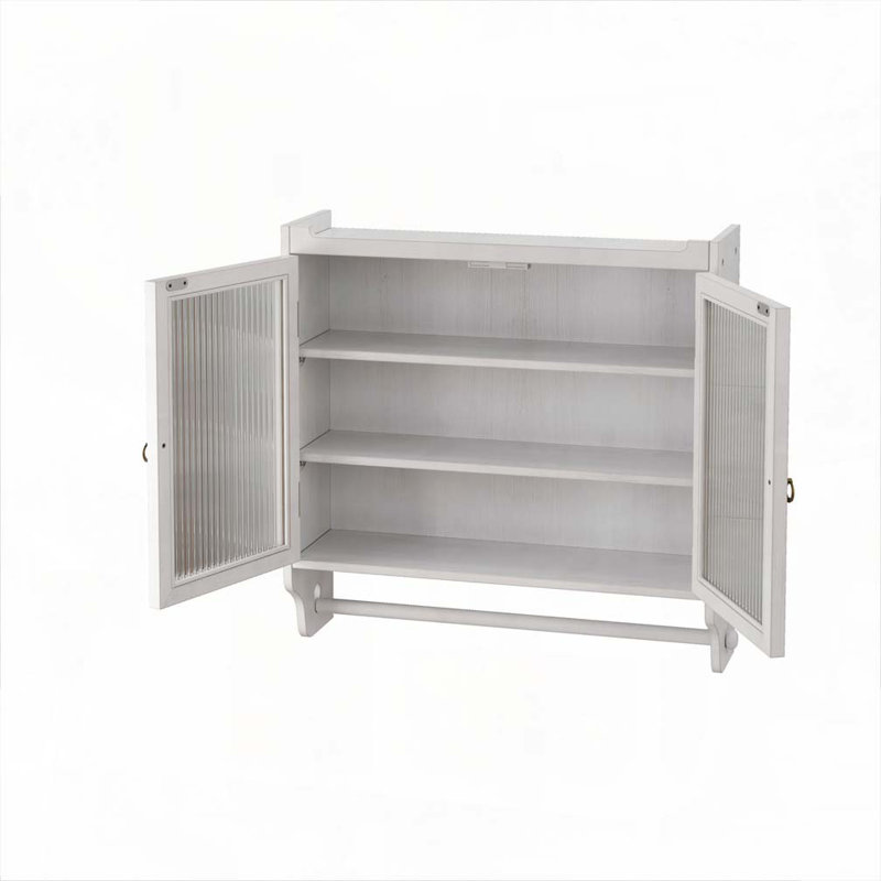 Buffet 24,8 po avec portes vitrées, Blanchies