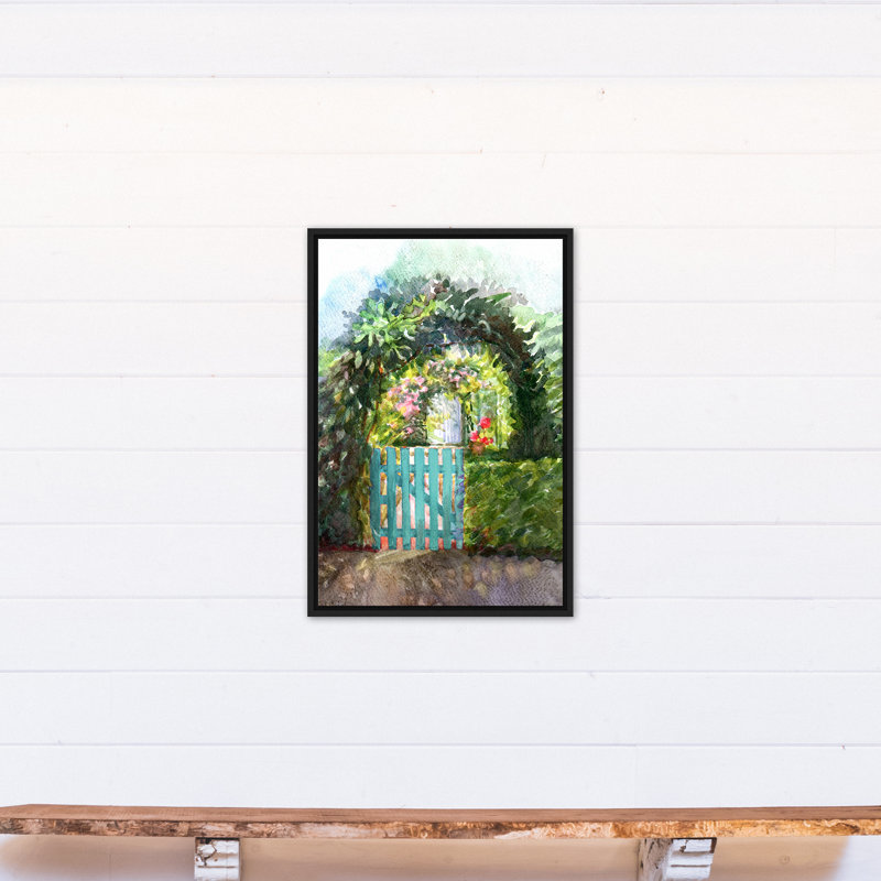 " Garden Gate ", 21.75" W x 21.75" H