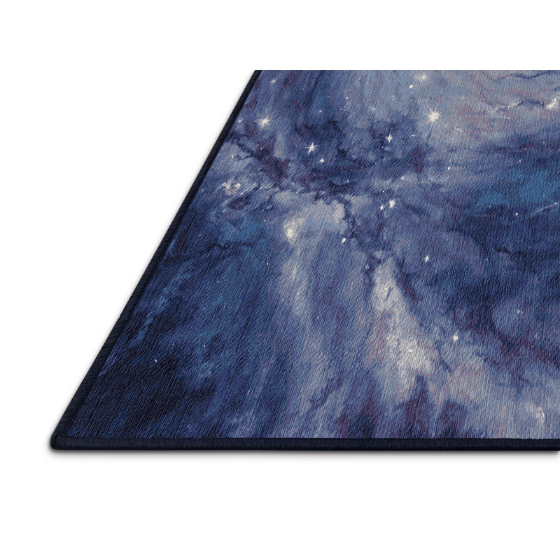 Tapis mauve lavable à la machine, Carré 4 pi