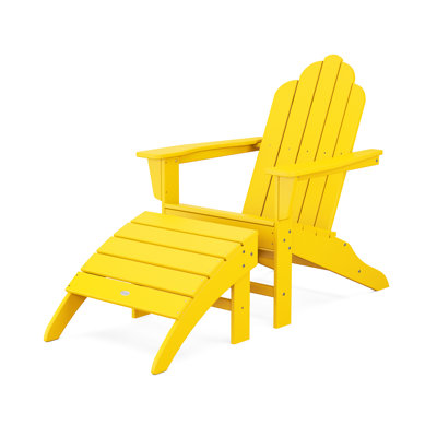POLYWOOD Long Island Adirondack 2-Piece Set