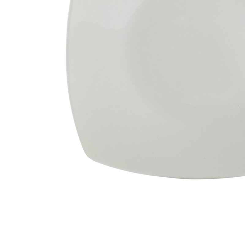 Ensemble de vaisselle 24 pièces Gibson Home Zen Buffet (Service for 8) Assiettes et bols en porcelaine de couleur unie - Blanc
