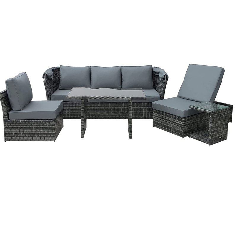 Abbygayl 5 Seater Rattan Sofa Set