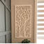 Panneau mural décoratif VIMA (arbre double) - L 48 po x l 24 po, panneau de PVC blanc avec clôture à écran privé pour la rénovation et la décoration murale-57508249
