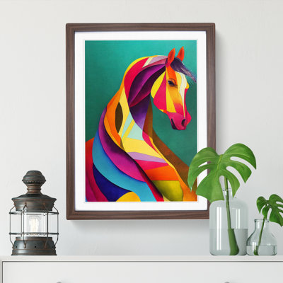 Abstract Horse No.5 - Framed Print