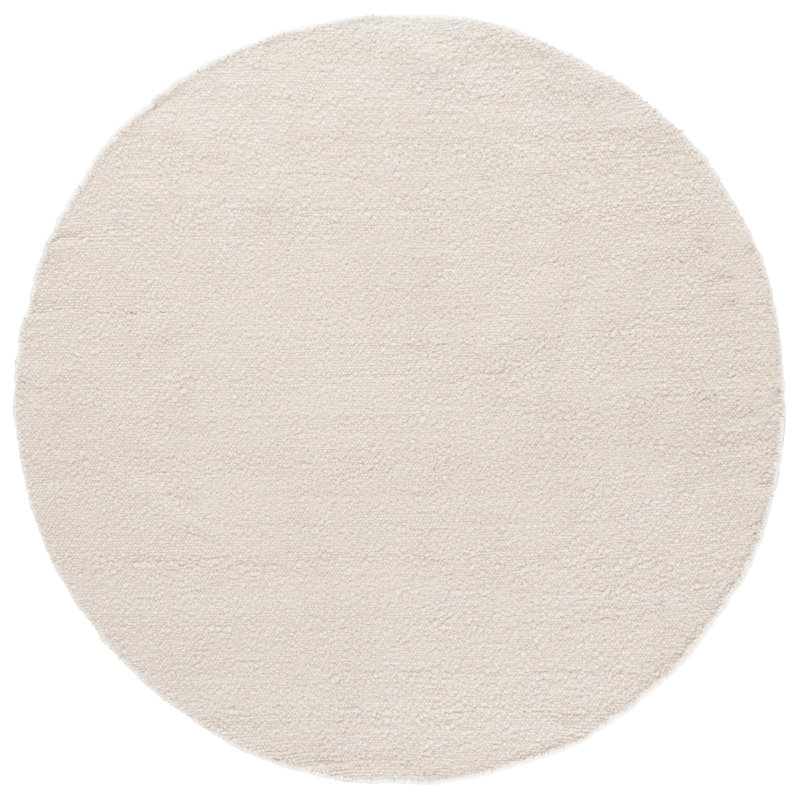 Tapis ivoire recyclé Brimfield, Rond 6 pi