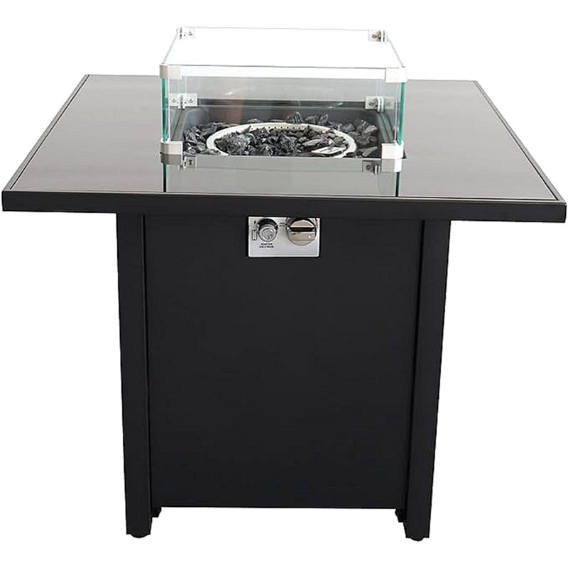 Outdoor Fire Pit For Outdoor Home Garden Backyard Fireplace (30 Inch Steel), Black