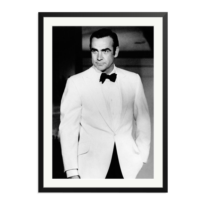 Connery, 'Diamonds Are Forever' 1971, 38" H x 27" W, Black