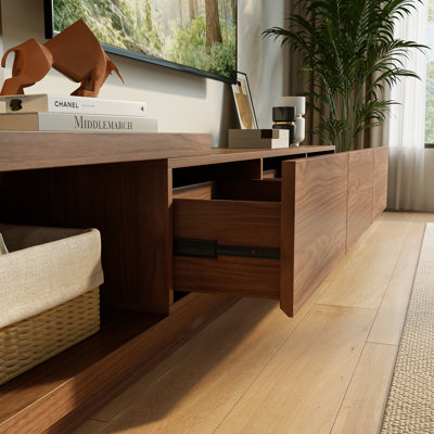 Modern Extendable TV Stand For Tvs Up To 100" With Storage Drawers