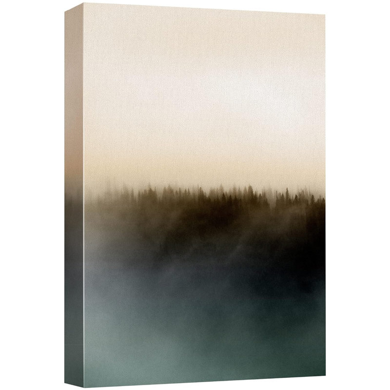 «Pastel Clouds Over Dark Forest» sur, Toile tendue, H 24 po x l 16 po
