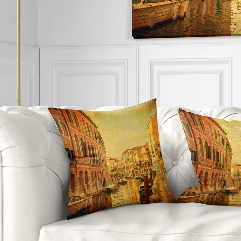 Coussin Landscape, 18 po x 18 po, Coussin décoratif