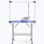 Table de toilettage rectangulaire 46 po pour chien et chat avec bras et pinces réglables Grande table de toilettage pour animaux