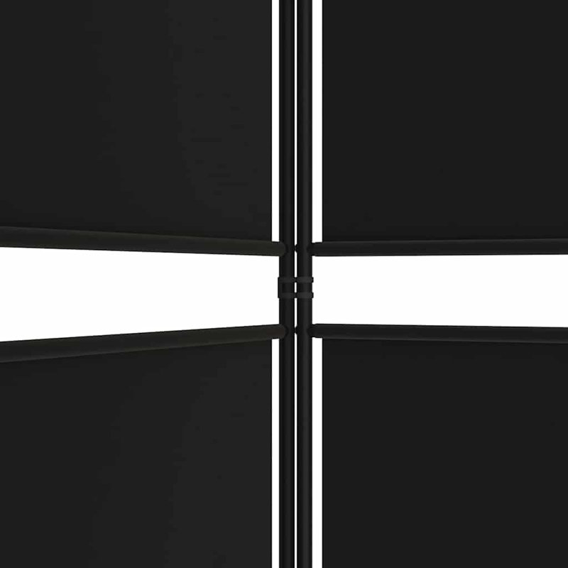 Cloison pliante Rikkea, Noir, 6, H 86,6 po x l 118,1 po
