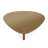 Lowman Walnut And Glass Triangular Coffee Table