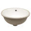 Lavabo de salle de bain ovale encastré en céramique 16,5 "x13,4" blanc avec trop-plein