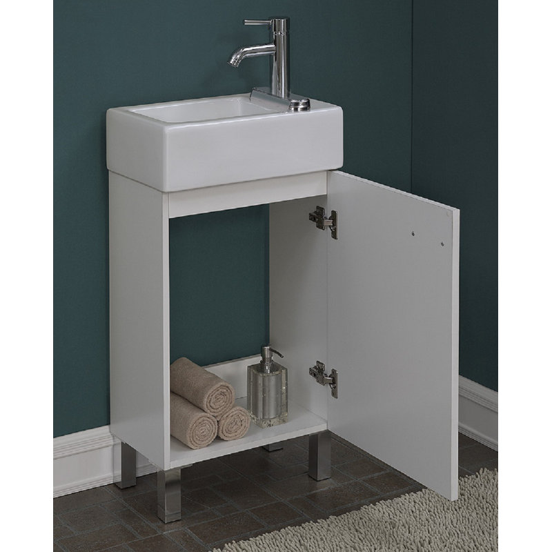 Kallum 10.63'' Single Bathroom Vanity with Ceramic Top