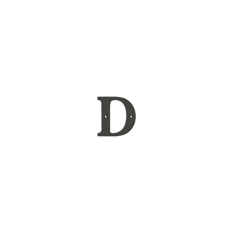 4" H Brass House Letter, Lifetime Brass, F