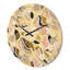 Horloge murale en bois doré Golden River Stones-63891901