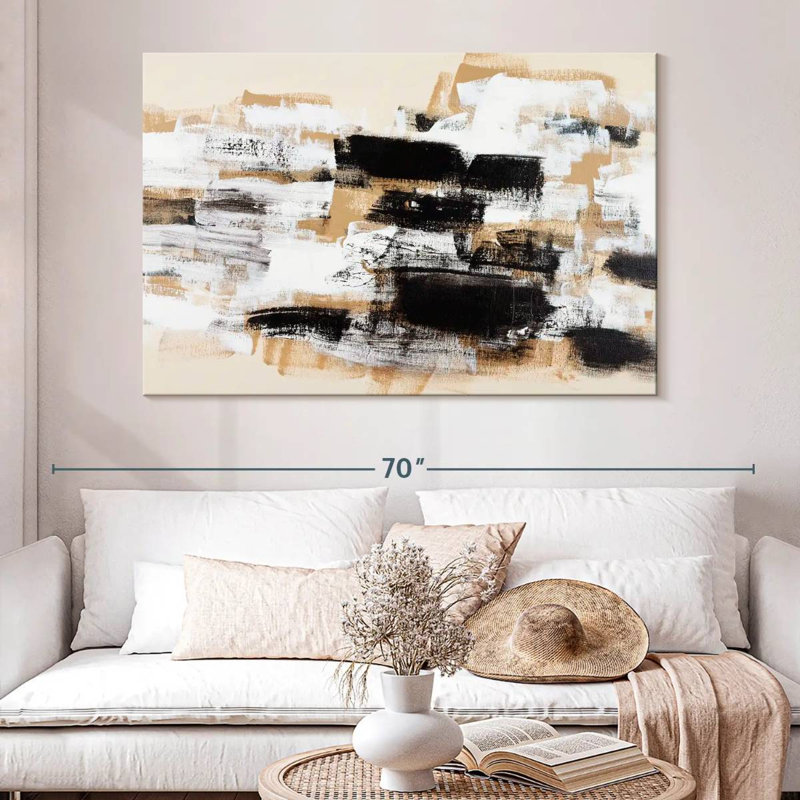 Avery Abstract Neutral, 34" H x 51" W