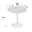 Table de salle à manger à piédestal Leisuremod Bello - 2 à 4 personnes, table d'extérieur intérieure en métal avec base tulipe-1148499690-1148499692