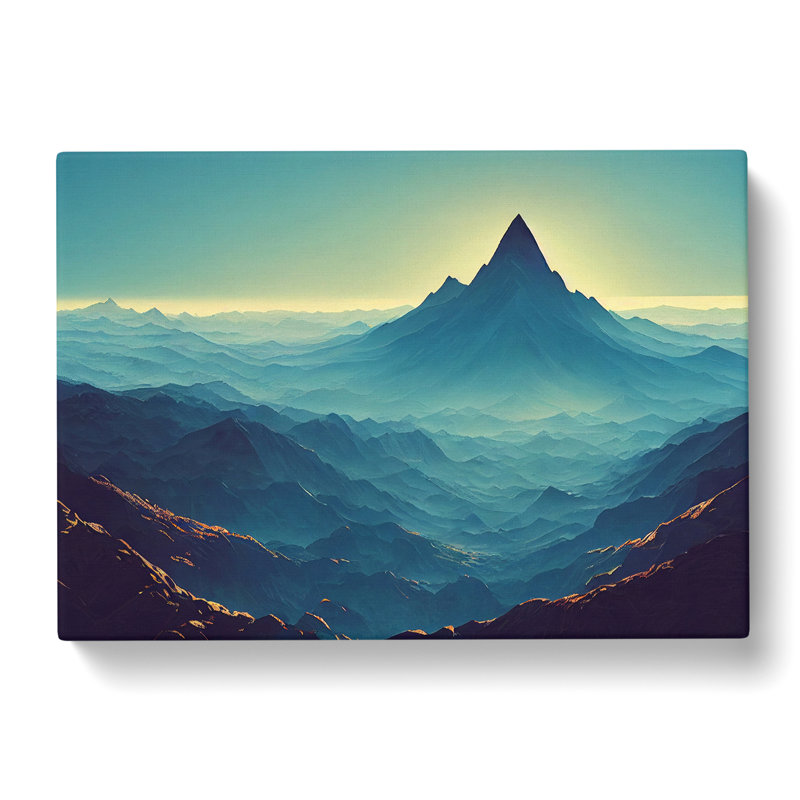 Splendid Mountain Landscape - Wrapped Canvas, 40cm H x 60cm W x 3cm D