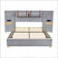 Grand lit plateforme tapissier