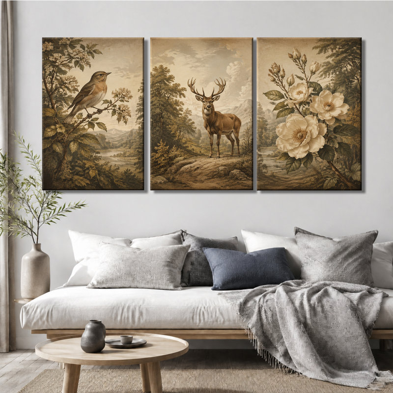 Impression sur toile 3 panneaux, 12 * 18 pouces * 3