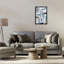 «Subtle Blue Geometrics», art mural encadré flottant, par Hannah Dawson-1716657742-1716657741