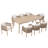 8 - Person Rectangular Outdoor Dining Set With Cushions-2012940988-2012940986