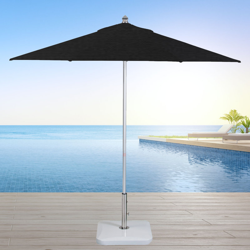 SunbUmbrella - marché de 9 pi x 9 pi Juna, Blanc, Toile Sunbrella® noir
