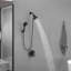 Ensemble de robinet de douche à poignée simple à 6 jets et à double jet 1,8 GPM avec valve et pomme de douche à main filtrée-109695033