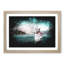 Boat on the Lake in New Zealand - Picture Frame Painting Print-56854916-56854915