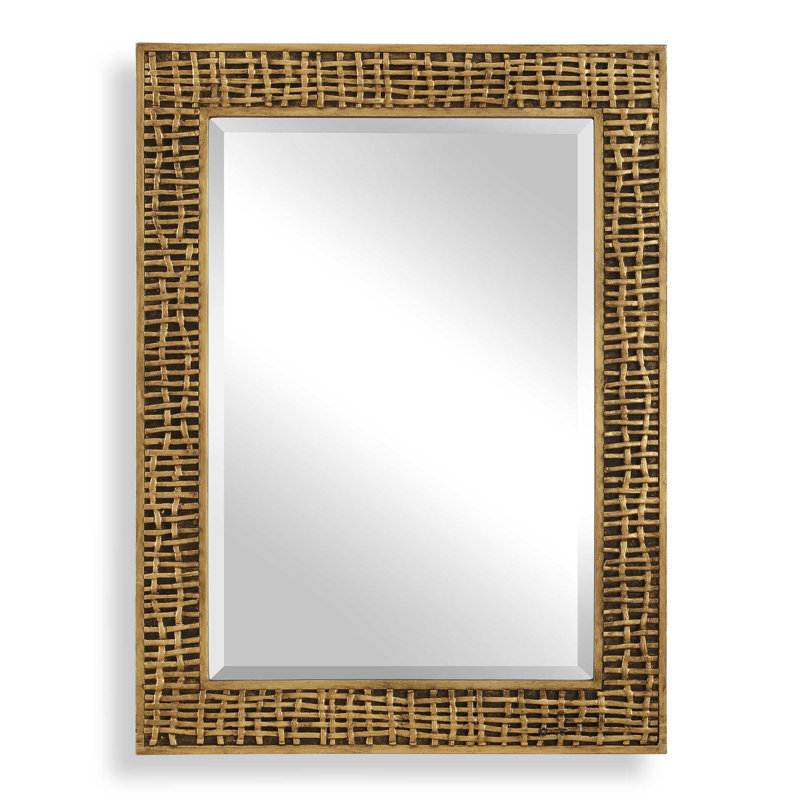  Woven In Time Gold Mirror