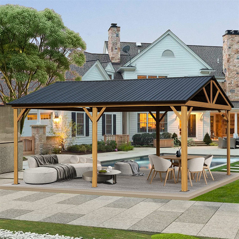 12 Ft. W x 20 Ft. D Aluminum Patio Gazebo