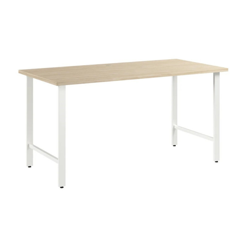 60 "Bureau d'écriture moderne en bois et métal, table d'ordinateur de bureau à domicile avec cadre robuste